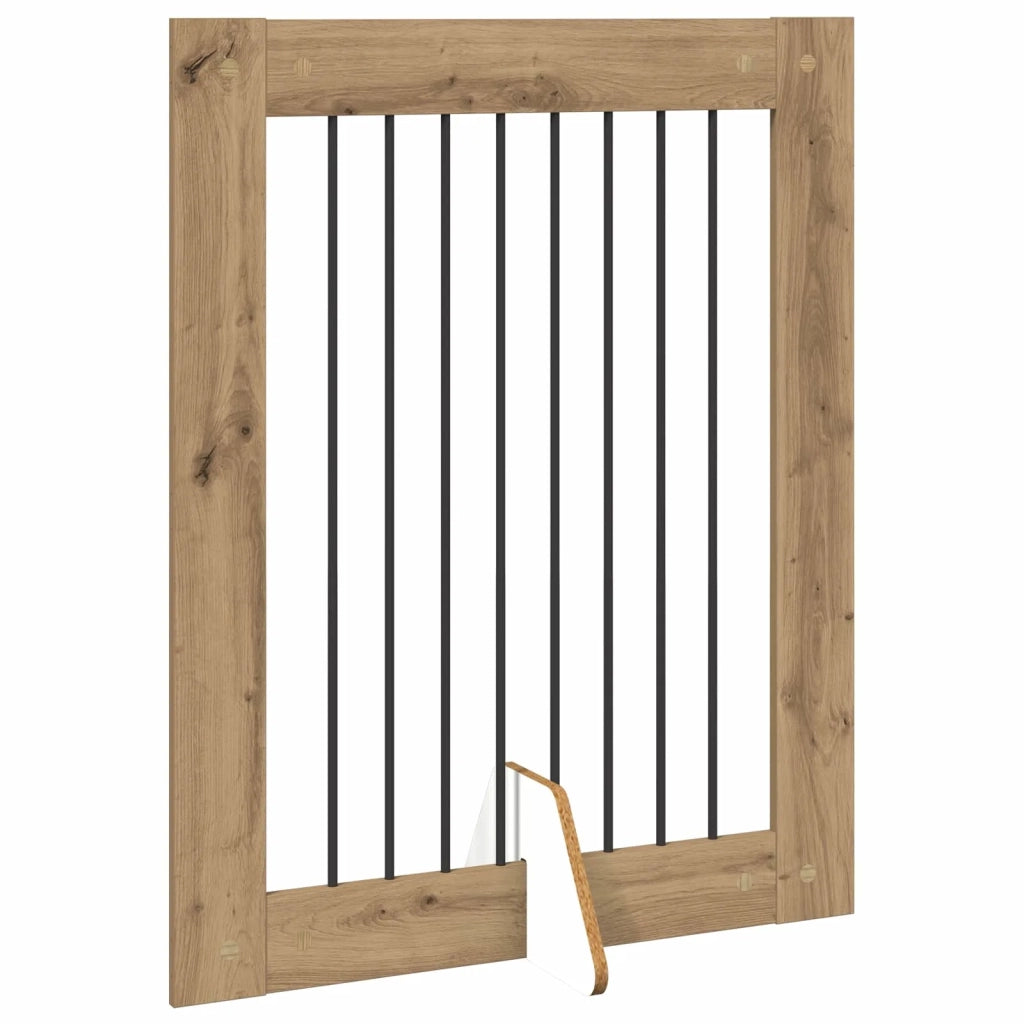 Cancello per cani pieghevole con supporti 4 pz 321 cm 892048