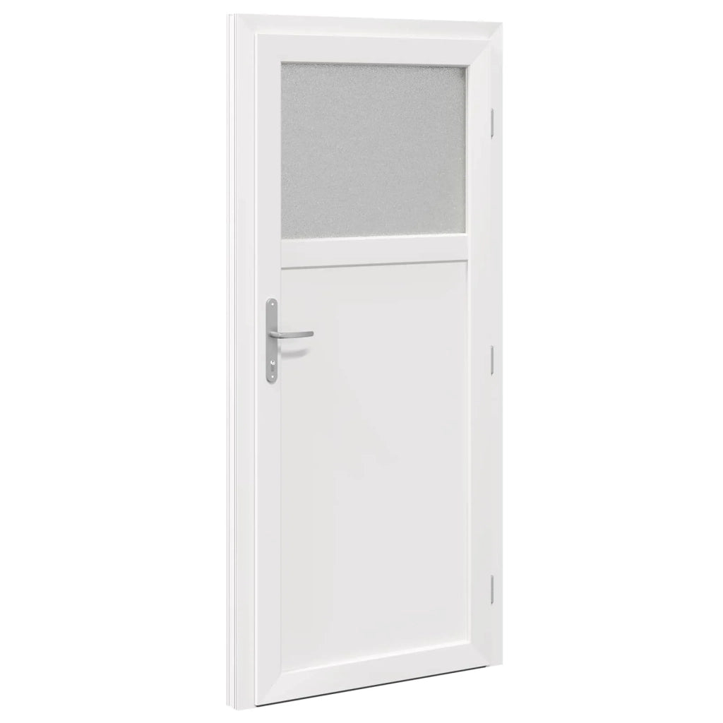 Porta d'ingresso laterale Bianco 98 x 198 cm PVC