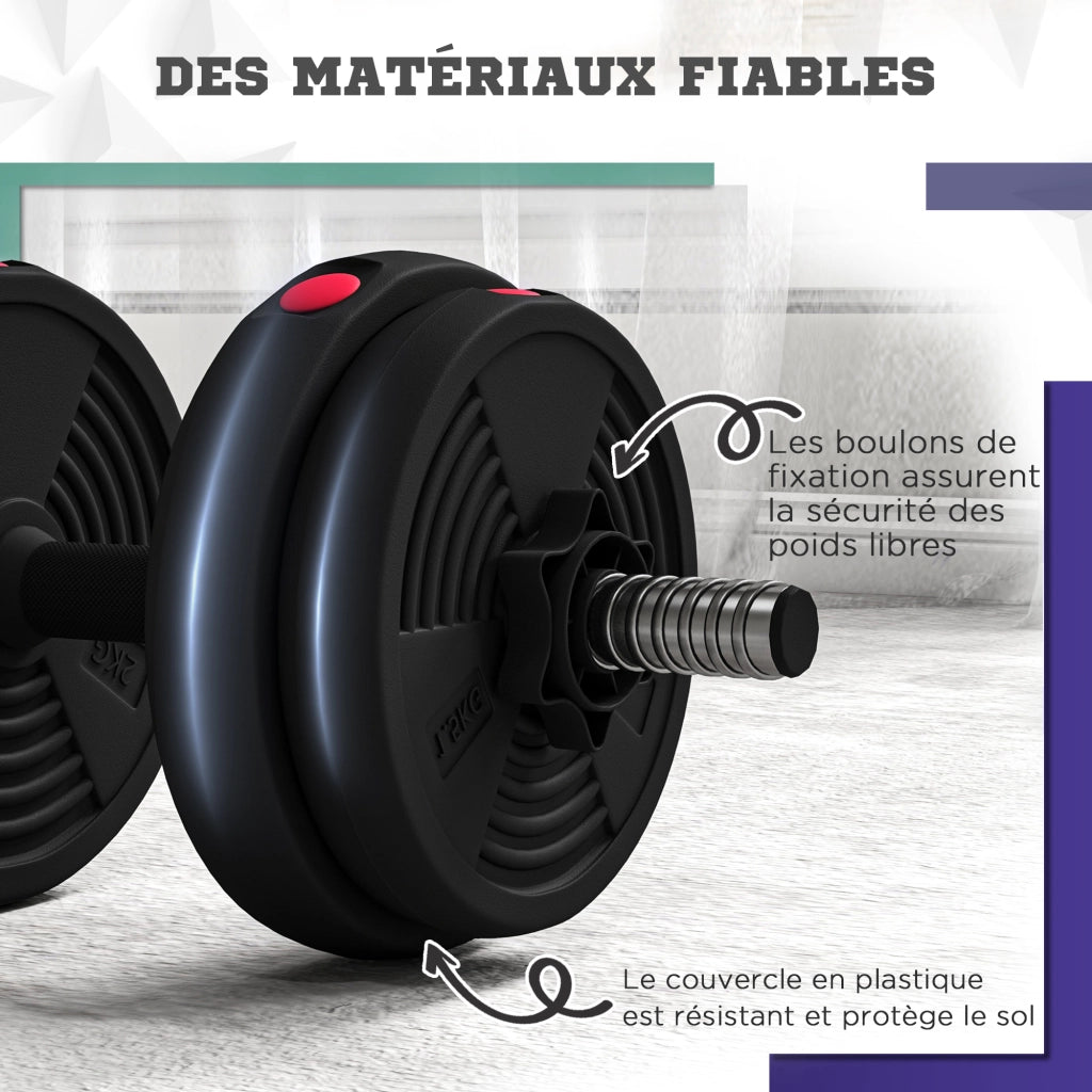 Manubri Regolabili 2 in 1 ¨C zephmum ¨C 15KG con Barre
