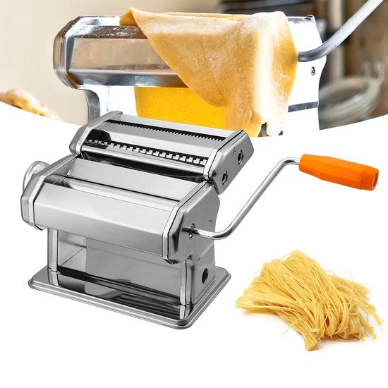 Macchina per la pasta con 9 stazioni per spaghetti, tagliatelle, fettuccine e lasagna per pasta fresca, fatta in casa