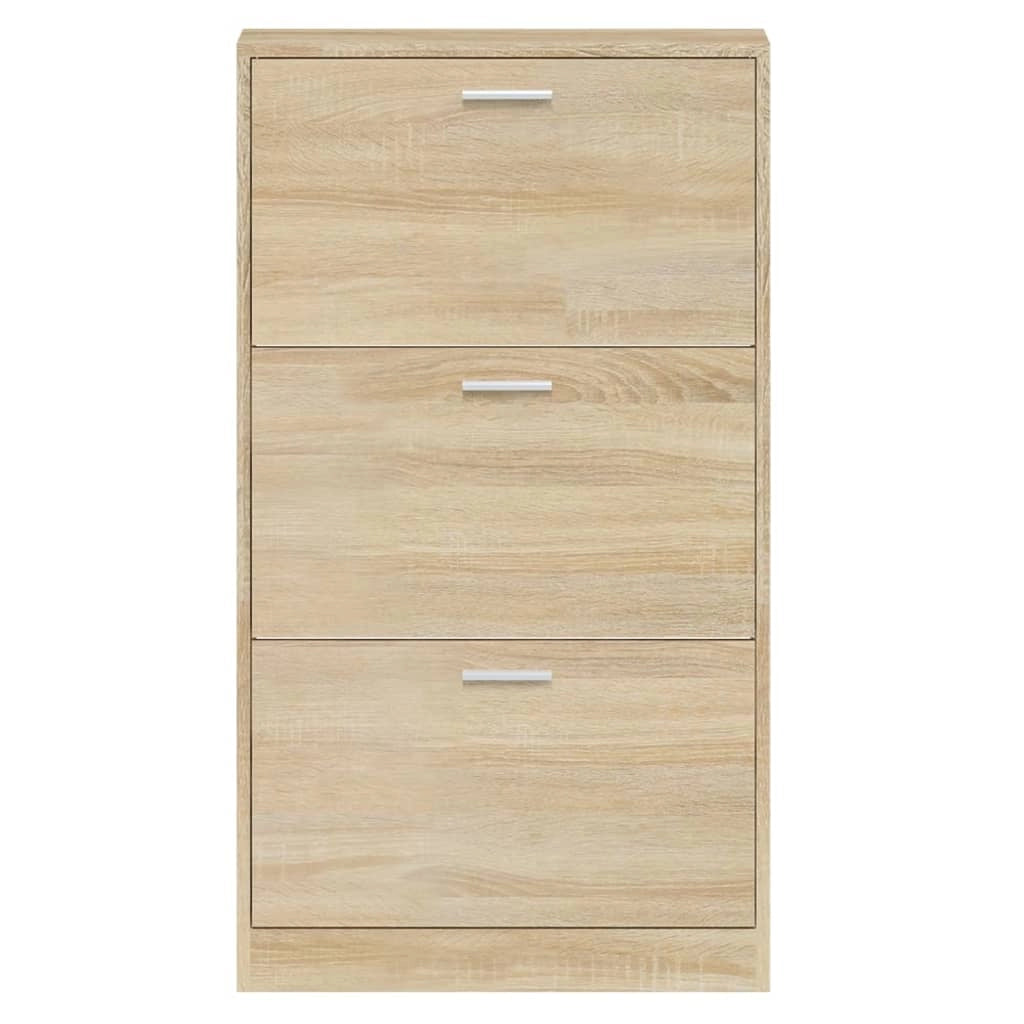 Scarpiera mobile contenitore per scarpe mobile per ingresso/corridoio/soggiorno 59 x 17 x 108 cm legno ingegnerizzato marrone 02_0021526
