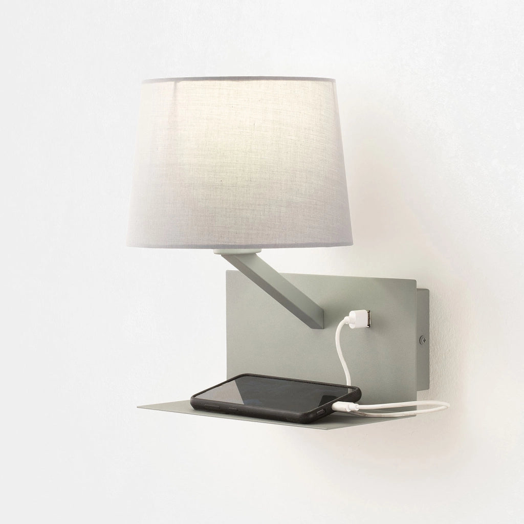 Applique con usb ALIEEN grigio
