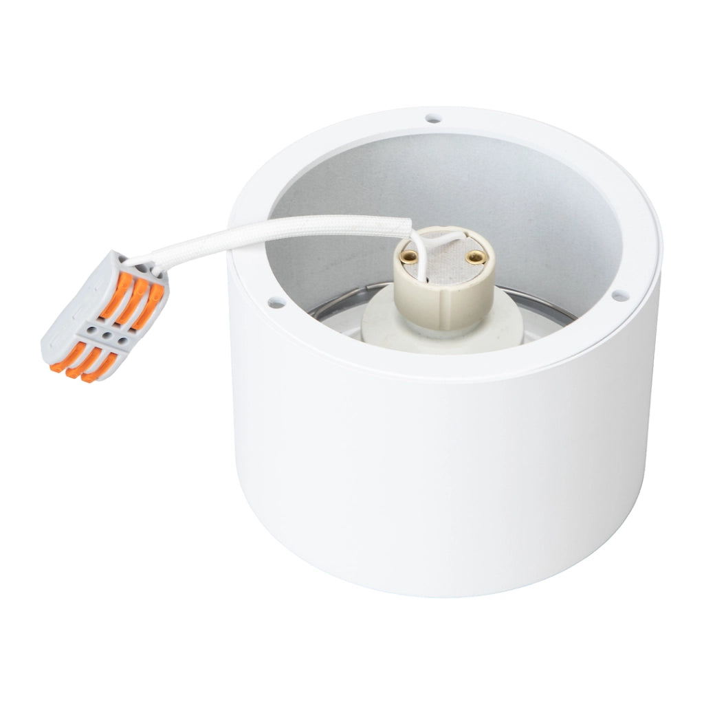 Faretto plafone esterno tondo bianco AR111 15W Milagro