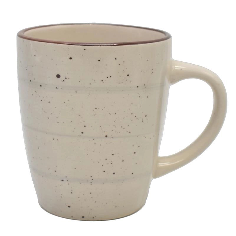 MAURY'S SPOT TAZZA IN CERAMICA DA 360 CC IN COLORE GRIGIO EFFETTO CEMENTO