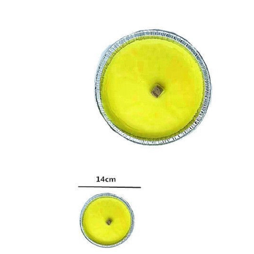 Trade Shop - Set 12 Pezzi Fiaccola In Allumino Citronella Ciotola Candela Anti Zanzare 14 Cm -