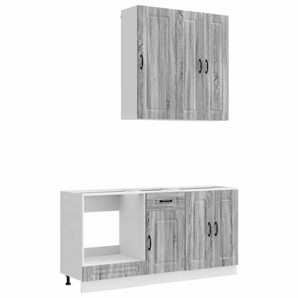 Unità Cucina KALMAR 5 pcs Sonoma grigio Legno ingegnerizzato 3438251