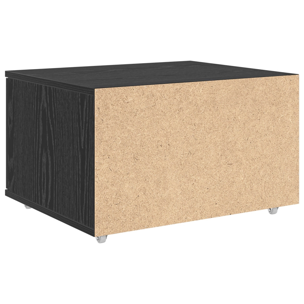 Mobile con Cassetti Rovere Nero Legno Ingegnerizzato Compatto
