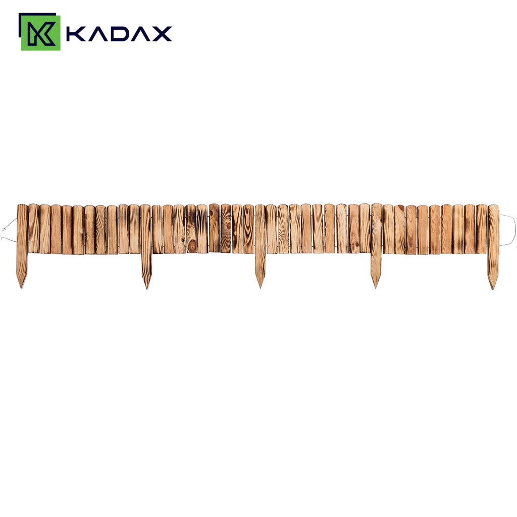 KADAX Płotek rabatowy drew L200 h20 opalany K17395