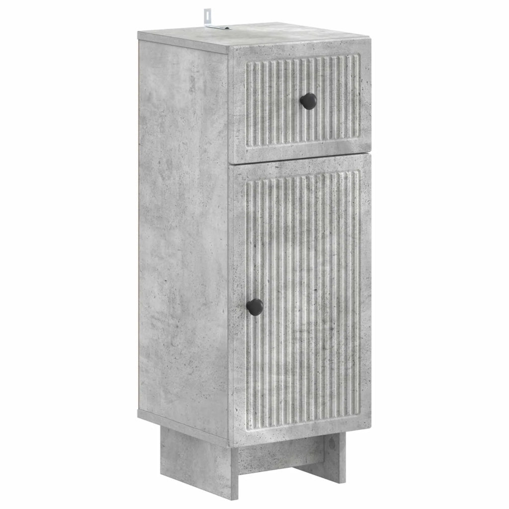 Mobiletto da Bagno EDE Grigio Cemento 30 x 31 x 80 cm 895948