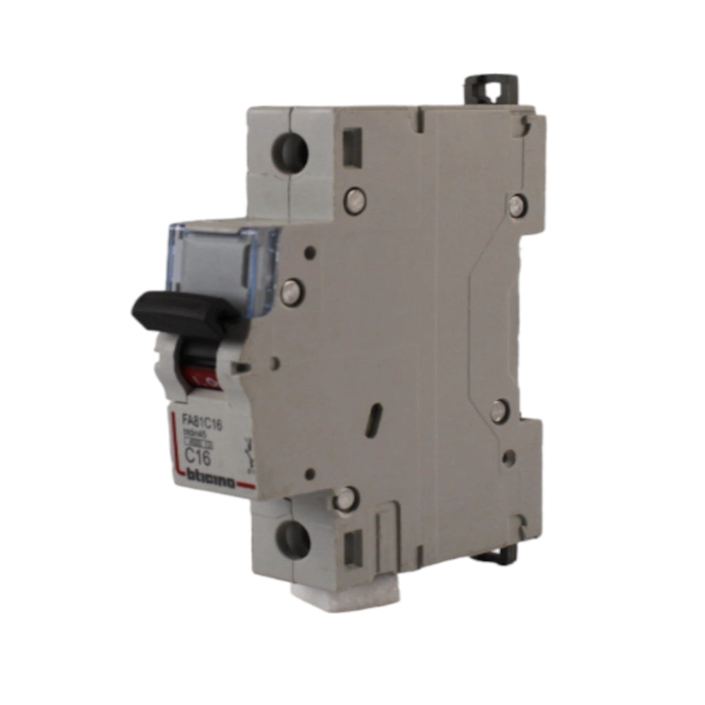 Interruttore magnetotermico 1polo 1 modulo 16A curva C 4,5KA Bticino