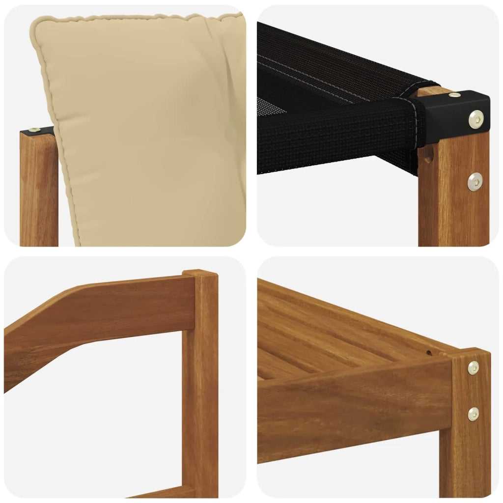 Set di divani da esterno con cuscino 7 pcs Naturale e Beige 3369252