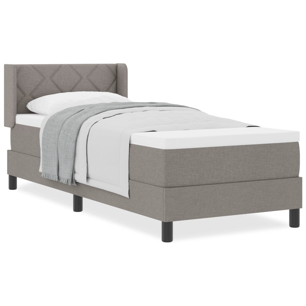 Letto Contenitore  con Materasso Tortora 80x200 cm Tessuto