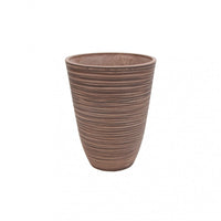 Vaso Grande Anemone Ø39x46 cm in Fibra sintetica Taupe