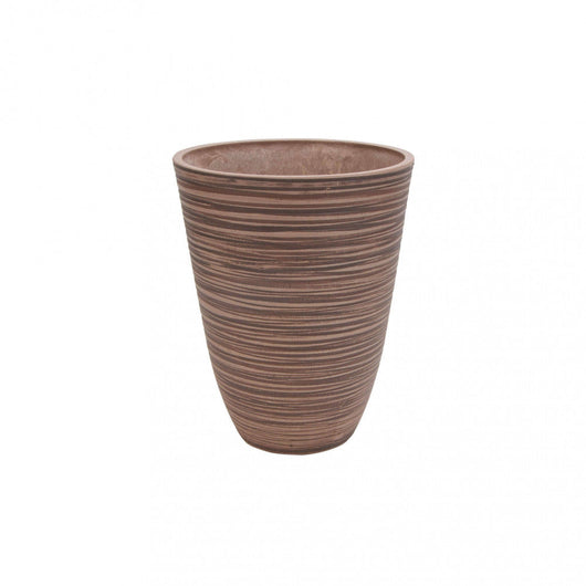 Vaso Medio Anemone Ø29x36 cm in Fibra sintetica Taupe