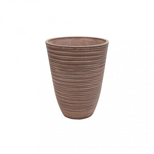 Vaso Piccolo Anemone Ø25,5x32,5 cm in Fibra sintetica Taupe
