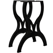 Gambe per Tavolo da Pranzo 2 pz a Forma di X in Ghisa