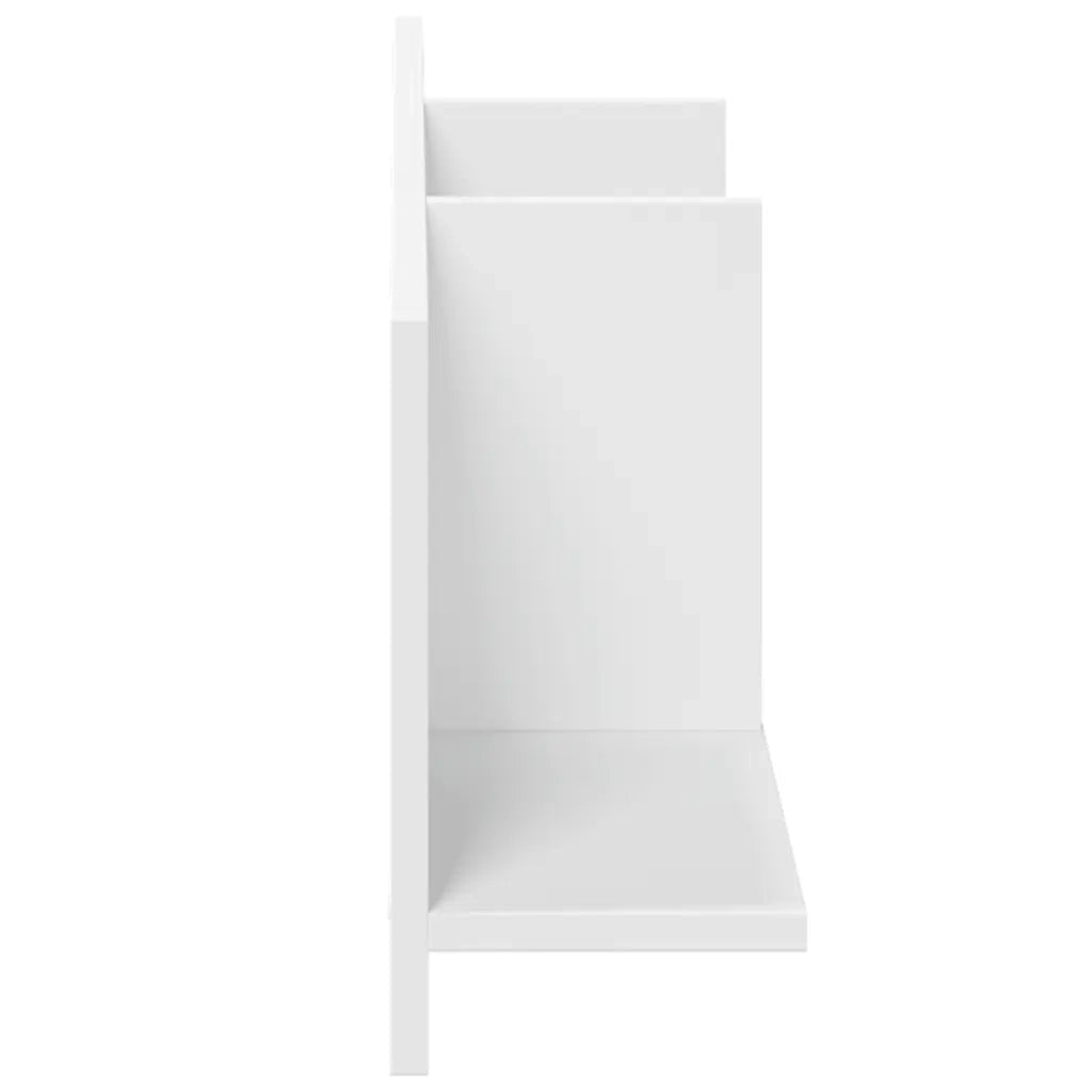 vidaXL Mobile a Parete 100x16,5x30 cm Bianco in Truciolato