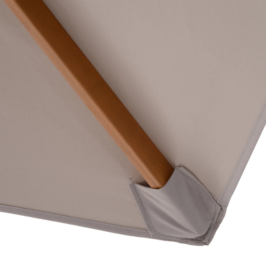 Ombrellone da giardino ¨C zephmum ¨C 250 cm grigio in bamb¨´