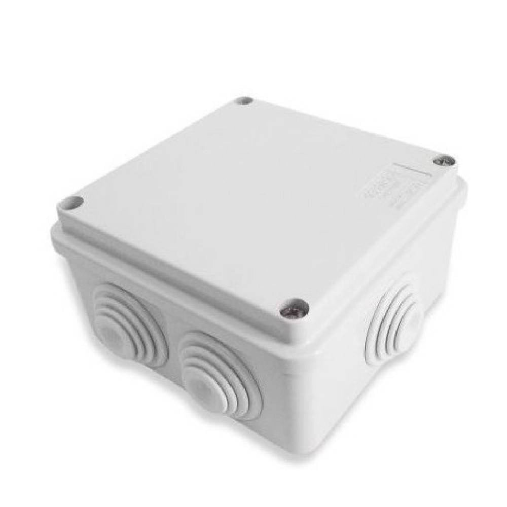 Trade Shop - Scatola Stagna Di Derivazione Passacavi Coperchio Con Viti 100x100x50mm Ip55 -