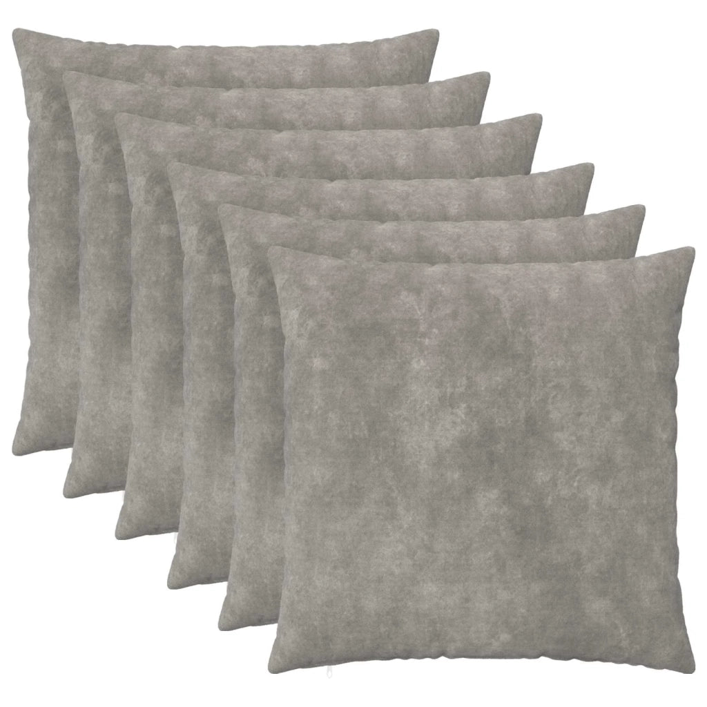 Federa 6 pcs HEERLEN Grigio Chiaro 80 x 80 cm 913650
