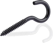 Hanger a viti M6 x 80 mm - Nero - 10 pezzi - Acciaio inossidabile - Viti a croce pesanti - Adatto per lettini a sospensione/lettini a sospensione
