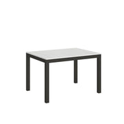 Tavolo allungabile 120/224x90 cm Everyday Evolution colore bianco frassino telaio e gambe antracite