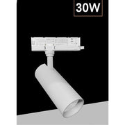 Trade Shop - Faretto Led 30 W Binario Track Trifase Faro Luce 4000k Ip20 Nero Bianco Pt4-30w - Bianco