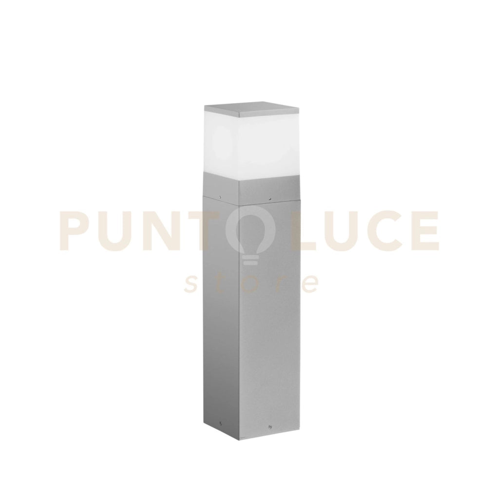 PALETTO ALLUMINIO BOOSTER SILVER 1 LUCE ATTACCO E27 IP54 13X13X60CM