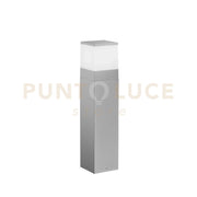 PALETTO ALLUMINIO BOOSTER SILVER 1 LUCE ATTACCO E27 IP54 13X13X60CM