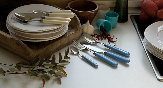 Servizio Set di Posate 75 Pezzi in Acciaio Inox Rivadossi Sandro Mistral Avorio