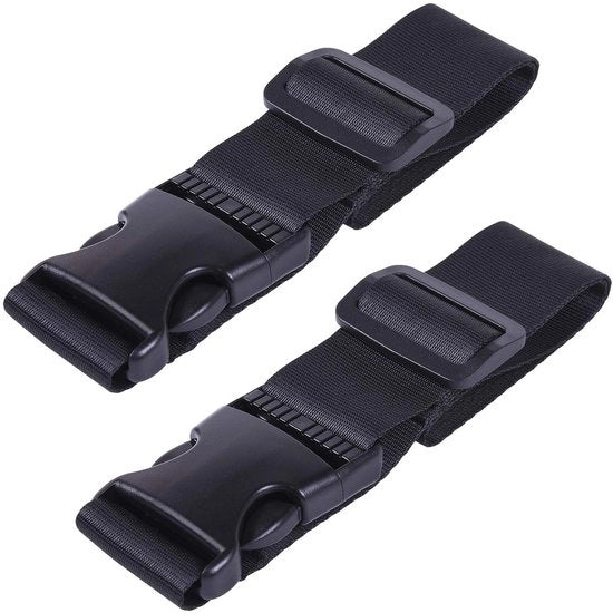 Set di Accessori per Bagaglio da 2 - Cinturone per Bagaglio Adattabile - Accessori per Fissaggio - Utile per Bagaglio da Viaggio - Materiali di Alta Qualità - Cinturone per Bagaglio