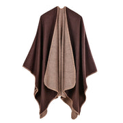 Sciarpa double face, in classico cashmere, mantella/scialle versatile e semplice