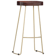 Sgabelli da Bar Gavin 2 pz Legno Massello di Mango 247835