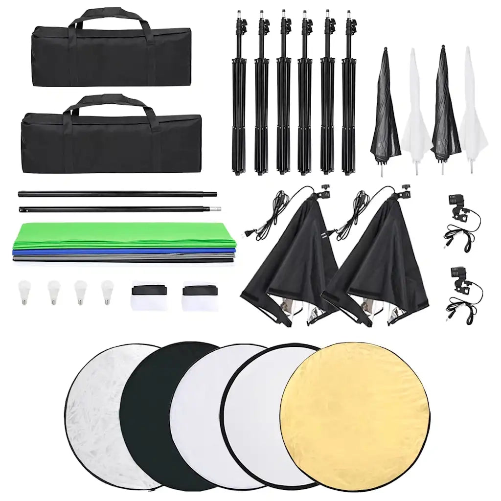 Kit per Studio Fotografico con Set Luci, Fondale e Riflettore CFW9706242