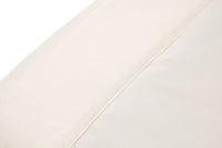 Set Lenzuola 1 Piazza e Mezzo Sopra Sotto e Federe Bordi in Raso Garrini Eveline Avorio/Avorio