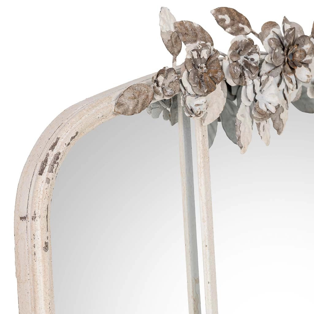 Specchio in legno bianco 61x5x114h cm