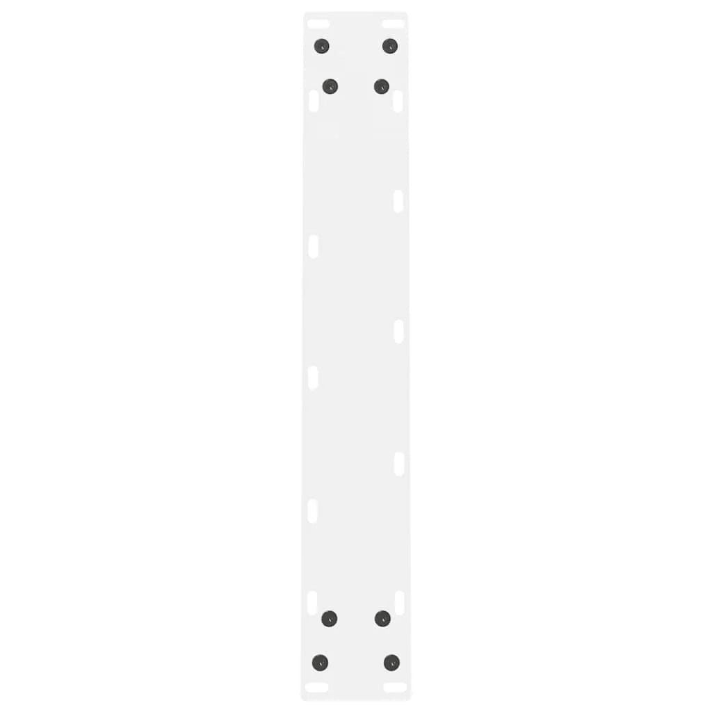 Set di 2 gambe regolabili per tavolo da pranzo quadrato 60 x 72 cm in acciaio bianco 02_0057545
