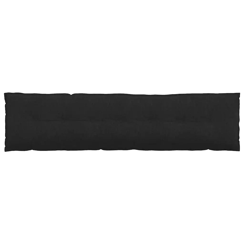 Cuscino per Schiena Nero 200 x 19 x 50 cm Tessuto 42014961