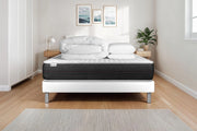 Pacchetto letto completo - Materasso 140x190cm + Box spring con doghe (in kit) + 2 cuscini + Piumino - Vitalspring
