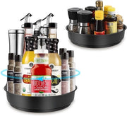 Organizzatore rotante per spezie, organizzatore da tavolo rotante per cucina sala da pranzo armadio tavolo di lavoro in metallo (26 cm + 20 cm)