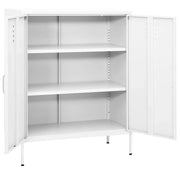 Armadietto Bianco 80x35x101,5 cm in Acciaio 336170