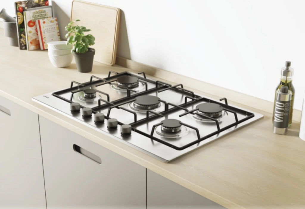 Candy Idea CHW7X Acciaio inox Da incasso Gas 5 Fornello(i)
