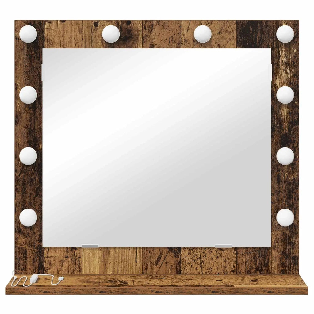 Specchio da Vanità Rettangolare Legno vecchio 60 x 55 x 18 cm 868291