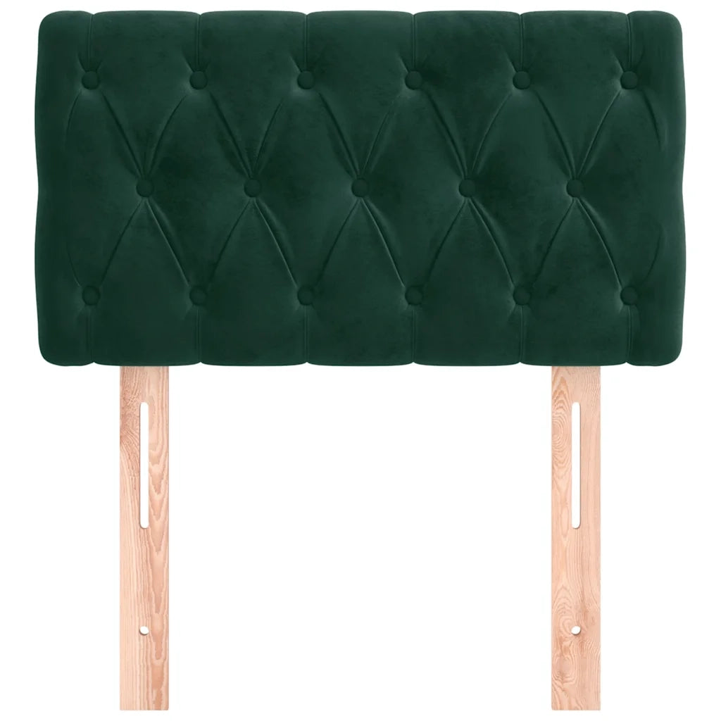 Testiera Verde scuro 80x7x78/88 cm in Velluto