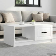 Tavolino da salotto Bianco Lucido 90 x 50 x 37 cm 895879