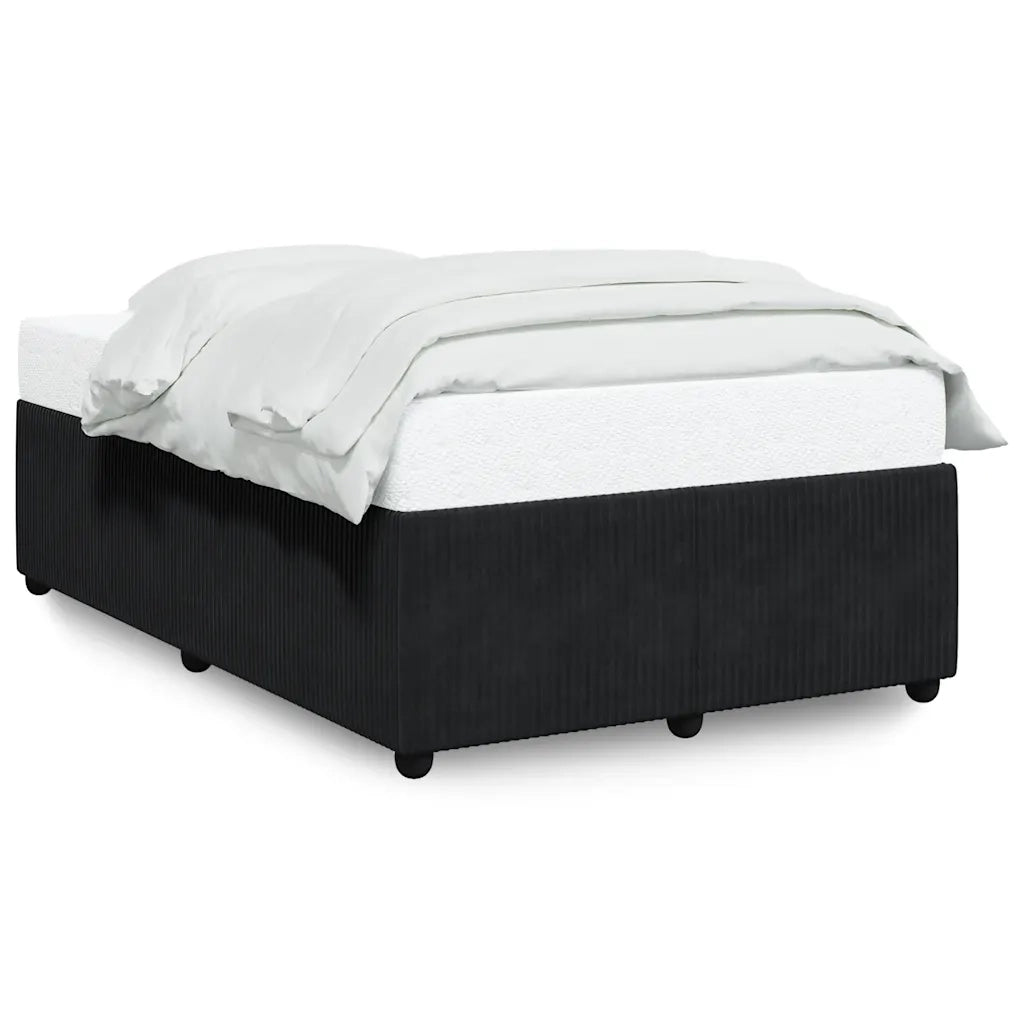 Giroletto senza Materasso Nero 120x190 cm Velluto