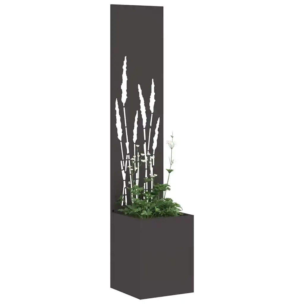 Schermo per privacy in giardino Traforo Nero 32 x 32 x 150 cm CFW7019280