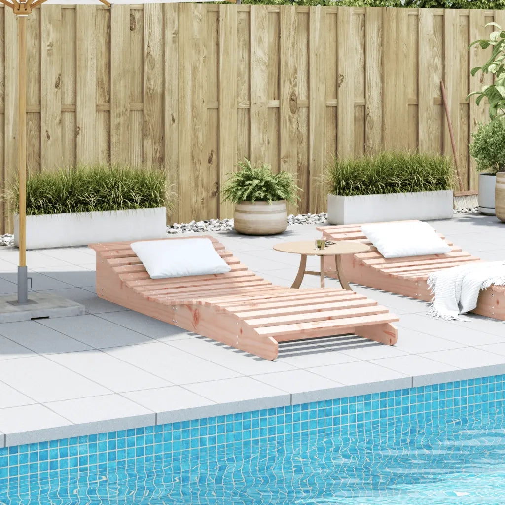 Lettino Prendisole 205x80x31,5 cm in Legno Massello di Douglas 832587