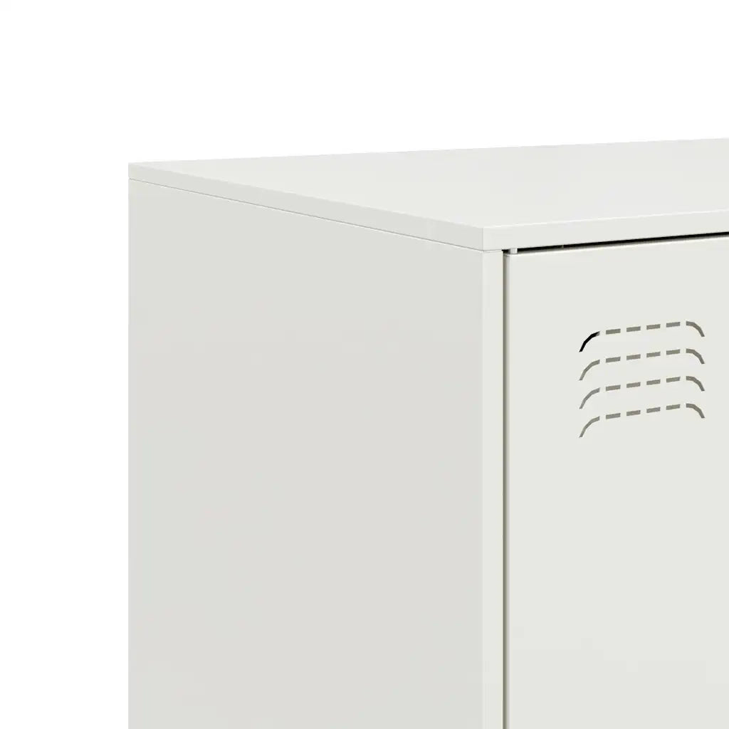 Credenza Bianca 67x39x107 cm in Acciaio 841666