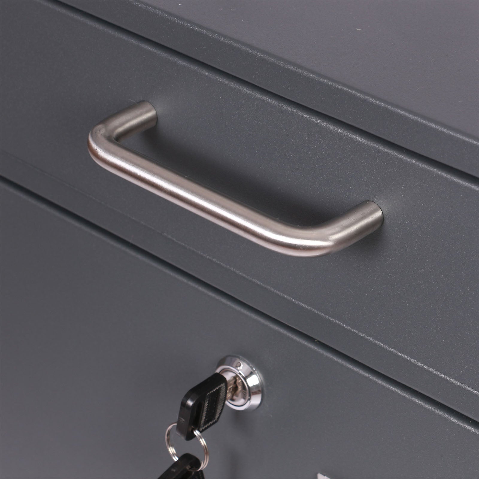 Cassetta delle lettere 2x3 V51 antracite Cassetta postale a muro Con serrature e finestre